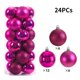 thumbnail image 3 of 24 bolas navideñas para árbol de Navidad, adornos para árbol de Navidad, colgantes para árbol de Navidad, suministros para fiestas navideñas en casa, decoraciones navideñas, 3 of 5