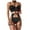 Black, variant on Women'S Lingerie Set Lace Style Ribbon Doll Lingerie With Garter Belt One Leg Bodysuit Large Size Lace Underwear Two-Piece Set With Chest Buckle Plus Size Micro Bikini Mesh Tank Top Women Matching Bra