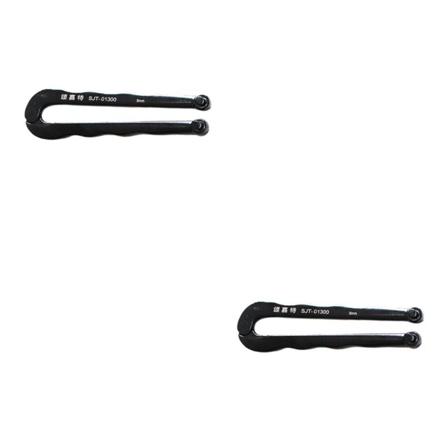Scienceny Black Finish Steel Adjustable Face Spanner Plier Wrench Round Nut Pin Type2 NO2