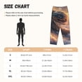 thumbnail image 2 of Salouo Mythical Serpent Mountain Sunrise Print Women's Pajama Pants Casual Loose Sweatpants PJs Flowy Pants Drawstring Palazzo for Women Wide Leg Pants Lounge Pajama -XX-Large, 2 of 8