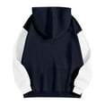 thumbnail image 5 of Womens Hoodies Oversized Sweatshirts Pullover Fleece Lined Drop Shoulder Long Sleeve Hooded Sweaters Fashion Drawstring Colorblock Tunics Hoodie Sweatshirt Juniors Girls Y2K Clothes with Pocket, 5 of 7