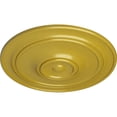 thumbnail image 3 of 40 1/4"OD x 3 1/8"P Small Classic Ceiling Medallion (Fits Canopies up to 10"), Hand-Painted Rich Gold, 3 of 6