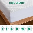 thumbnail image 4 of Ophanie Queen Size Bamboo Viscose Mattress Protector, 4-Layer Waterproof Bed Pad Cover, Breathable Noiseless Fitted Sheet, 6"-20" Deep Pocket, White, 4 of 8