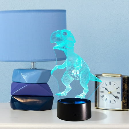 

Fjofpr Hot Children 3D Dinosaur Night Light 7 Color Variations USB Dinosaur Night Light Children s Birthday Gift Home Decoration Gifts