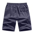thumbnail image 5 of Youmylove Trendy Mens Shorts Solid Color Workwear With Multiple Pockets Men Casual Loose Trendy Comfortable Sports Business Shorts Casual Hiking Shorts, 5 of 6