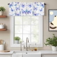 Butterfly Window Valance for Kitchen, Watercolor Butterfly Rod Pocket ...