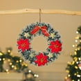 thumbnail image 4 of Christmas Wreath for Front Door, Artificial Pine Cone Berry Bow Decoration for Indoor Outdoor Decor(D), 4 of 6