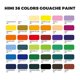 thumbnail image 2 of Set de pintura gouache ARTME HIMI 36 colores x 12 ml con pinceles, 2 of 6