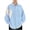Sky Blue, variant on Mens Solid Oxford Shirt Long Sleeve Dress Shirt Work Casual Button Down Shirts with Pocket