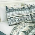 thumbnail image 4 of Chezmoi Collection Lake 7-Piece Northwest Cabin Lodge Comforter Set, Multicolor Pine Tree Fish Deer Explorer Mountain Printed Microfiber Bedding, Full, 4 of 9