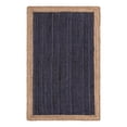 thumbnail image 3 of Unique Loom Braided Jute Collection Area Rug - Goa (5' 1" x 8' Rectangle Navy Blue/Tan), 3 of 7