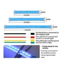 thumbnail image 4 of Tira De Luz LED Para Coche DRL Universal Flexible Que Fluye RGB Diurna Multi Color Señal De Giro Luces Para Faros Delanteros, 4 of 4