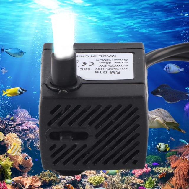 Bomba De Agua Sumergible Para Pecera De 2 W, Bomba De Acuario Ultra Silenciosa Con Ventosa Súper Fuerte Y Rotor De Cerámica, Para Fuente De Acuario, Estanque De Peces
