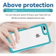 thumbnail image 2 of Case for iPhone 7 Plus 8 Plus Case Slim Dropproof [Defend from Drop/Scratch/Slip/Fingerprint] Clear Acrylic Hard Back Soft TPU Bumper Hybrid Phone Cover for iPhone 7 Plus 8 Plus-Crystal Blue, 2 of 13