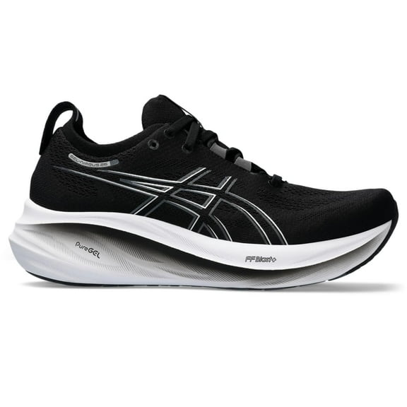 ASICS Women's Gel-Nimbus 26 Running Shoes Black/Graphite Grey, 11 Wide