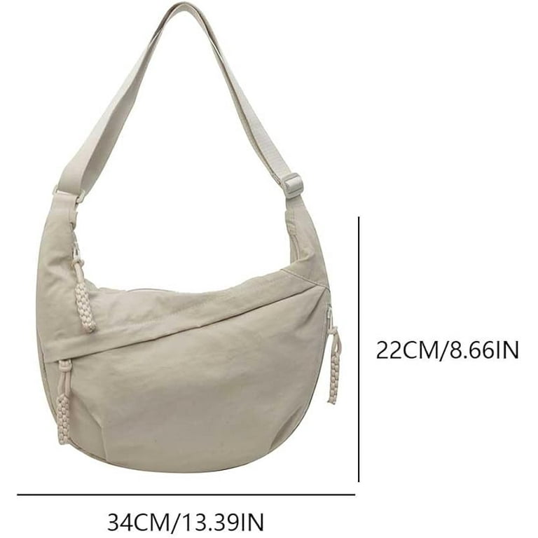 Nylon Crescent Crossbody Bag for Women Luna Bag Dumpling Bag