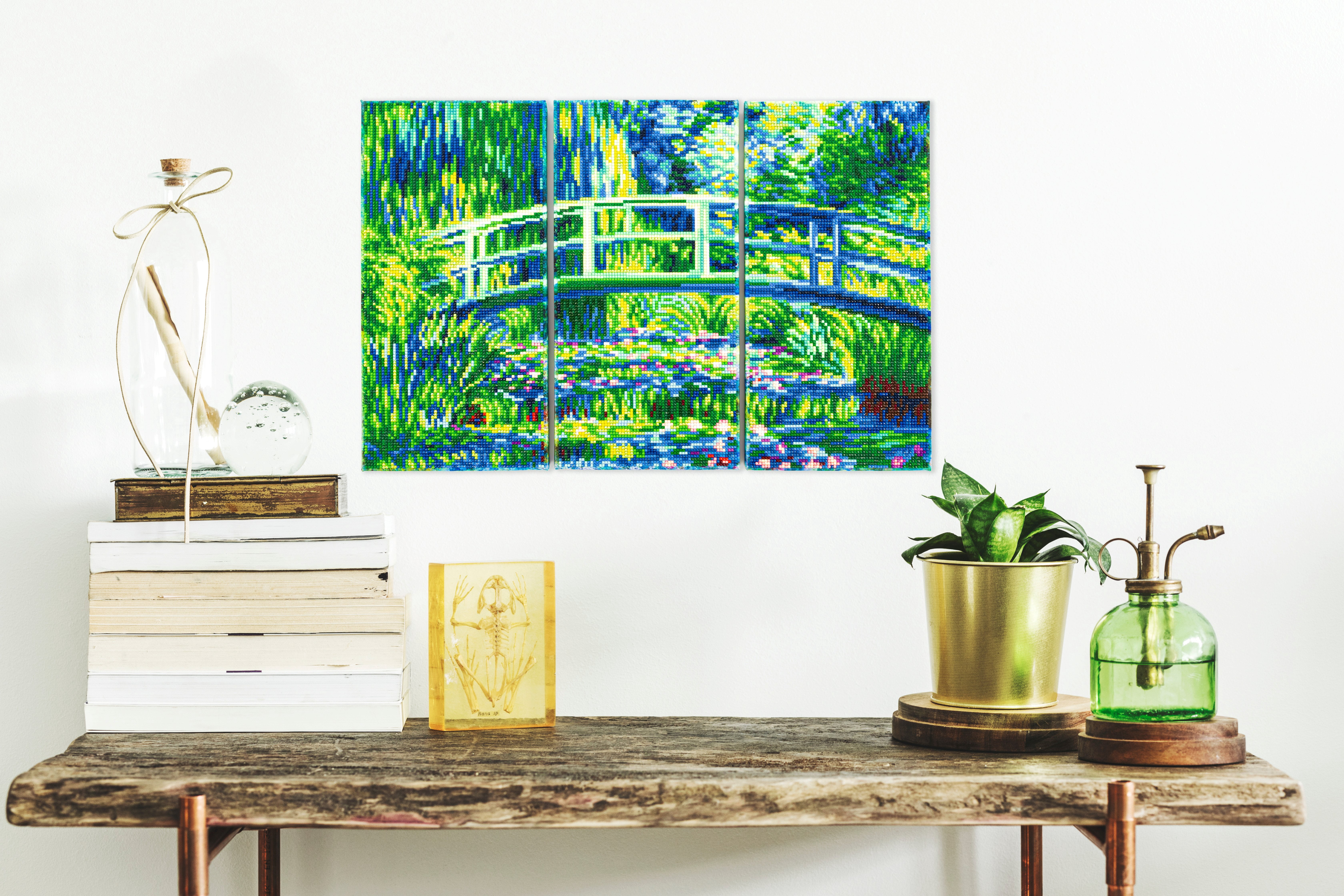 DIAMOND DOTZ® Water Lilies (Après Monet) Triptych Diamond Painting Kit