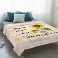 thumbnail image 4 of Sunflower Blanket Soft Cozy Warm Throw Blanket for Couch, Plush Fuzzy Flannel Fleece Blankets for Sofa, Vintage Botanical Bed Blankets Lightweight Gifts for Women, 40"x50", 4 of 9