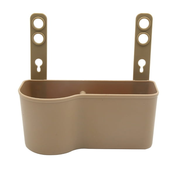 20cmx8,5cmx8,5cm Caja de Plástico Beis Portavasos Organizador Almacenaje para Coche Vehículo