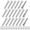 thumbnail image 1 of Uxcell 20-Pack Tornillo de Cabeza Hexagonal con Tuercas, Arandelas Planas y de Bloqueo M10x75mm Kit de Tornillos de Acero Inoxidable Totalmente Roscados Métricos, 1 of 1
