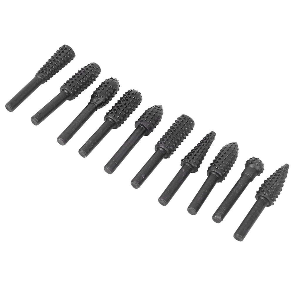 Drill Bits, Durable Carving File Rasp Chisel  Burr, For Power Drills Produce  Cavities Die Grinders Air Tools