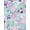 PURPLE/TURQ/PINK, variant on Chiffon Printed Flower Power Pleated Fabric by the Yard Floral Sheer Dress Top (BROWN/RUST/OLIVE, ByYard)