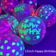 thumbnail image 2 of 10/20/30 Uds. Globo fluorescente de 12 pulgadas que brilla en la oscuridad, globo luminoso de látex con forma de corazón de amor para decoración de fiesta de cumpleaños y boda, 2 of 7