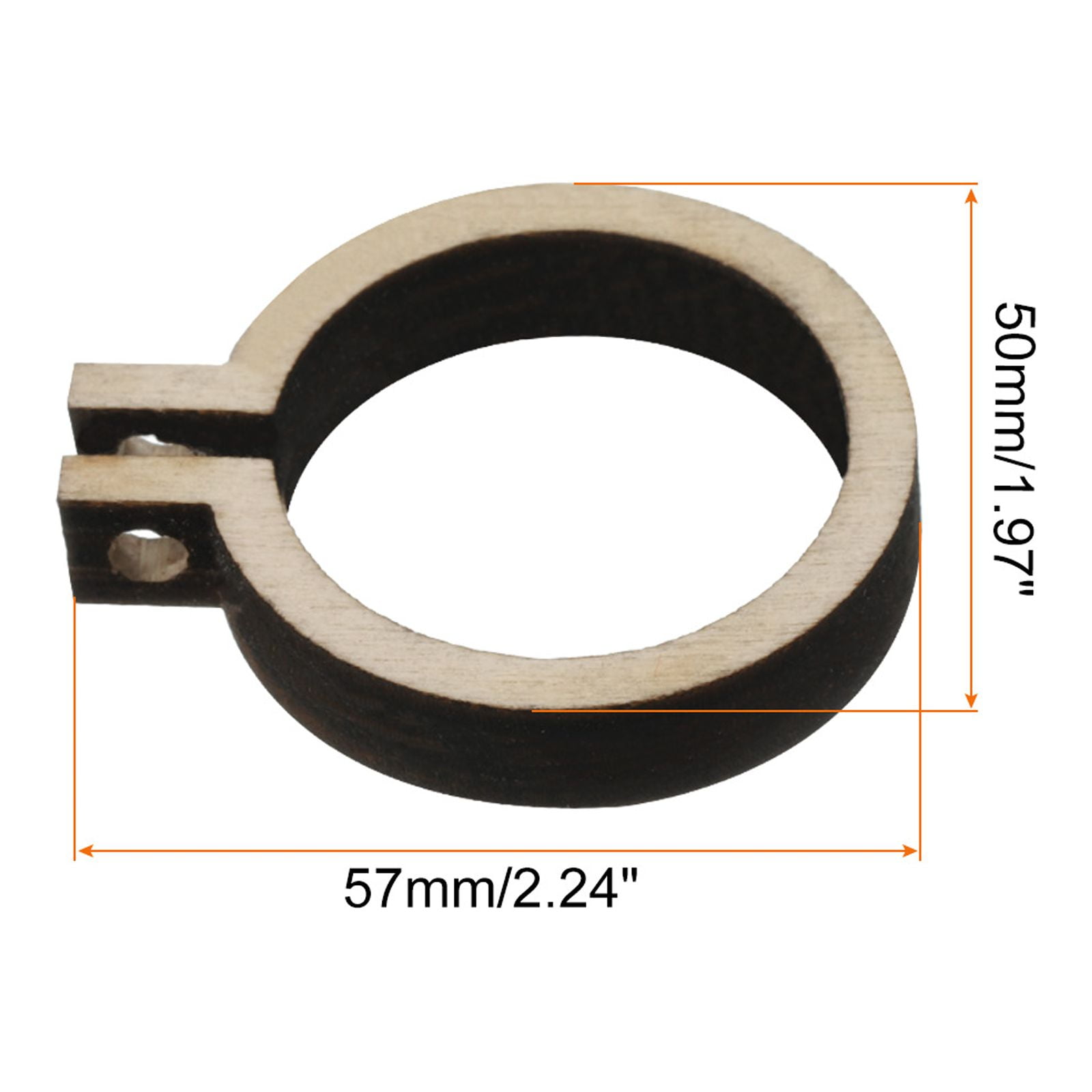 20Pcs Mini Embroidery Hoop 2.2" x 2" Tiny Round Cross Stitch Hoops Small Wood Ring Circle