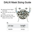 thumbnail image 4 of DALIX Youth Leopard White Cloth Face Mask Reusable Washable Made in USA - XXS-XS Size, 4 of 5