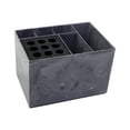 thumbnail image 4 of Organizador de peluquería con pinzas y peines, multifuncional, desmontable, para guardar herramientas de peluquería patrón de mármol oscuro, 4 of 8