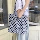 thumbnail image 4 of JennyShop Casual Polka Dot Bolsa De Canvas De Gran Capacidad Bolsa De Mujeres Versátil Bolsa De Hombro De Corduroy Mori Bolsa De Comutador Tote, 4 of 8