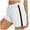 White, variant on YABCSAZ Athletic Shorts for Women Drawstring Elastic Waist Shorts with Pockets, Lounge Hot Pants Summer Vacation Beach Shorts Casual Loose Bermuda Shorts Active Hiking Running Gym Shorts