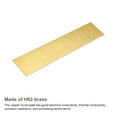 thumbnail image 4 of Uxcell Brass Sheet, 1 x H62 Metal Sheets Plates 8" Length x 2" Width x 0.04" Thickness, 4 of 5