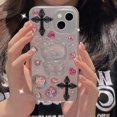 thumbnail image 2 of Funda de teléfono con diamantes de imitación 3D Kawaii Clear Hello Kitty, funda suave anticaída para iPhone 14, 13, 12, 11 Pro Max, XR, XS MAX, Y2k Girl, 2 of 4