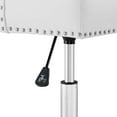 thumbnail image 6 of Modway Regent Tufted Button Swivel Faux Leather Office Chair in White, 6 of 7