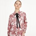thumbnail image 3 of KAKOWELY 3Ud Bow Tie Largo Para Mujer Estilo Japonés En Negro Para Camisas Sin Cuello, 3 of 6