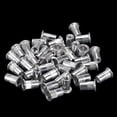 thumbnail image 3 of Unique Bargains 10-32 Écrous Rivets en Alliage d'Aluminium Tête Plate Filetée Écrou Argent 25 Pcs, 3 of 6