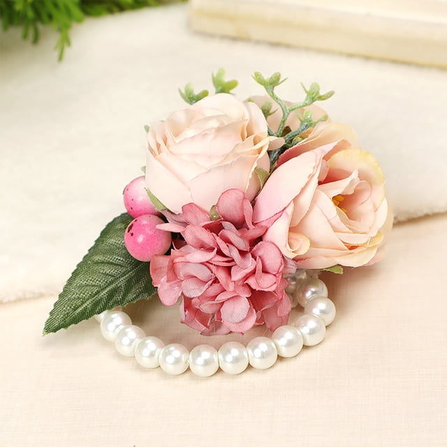Daisyyozoid Wholesale Fleur de Poignet Extensible Mariage Bal Fête Rentrée des Classes Fleur à Main