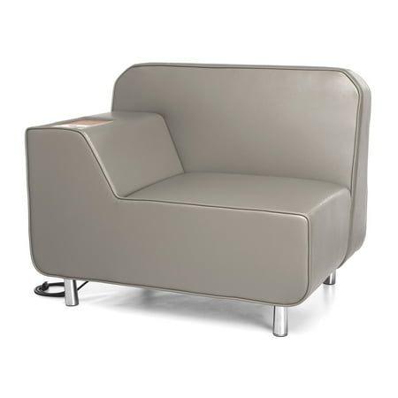OFM Serenity Series Model 5000RE Right Arm Reception Lounge Chair with Electrical Outlet