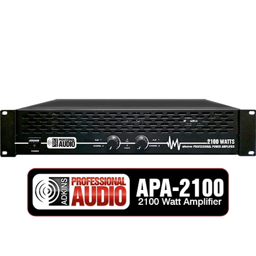 2100 Watt Professional DJ Power Amplifier Adkins Pro Audio Quality