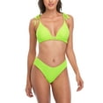 thumbnail image 1 of Charmo Women Sexy Bikini Bathing Suits Two Piece High Cut Triangle String Bikini Swimsuit, 1 of 6
