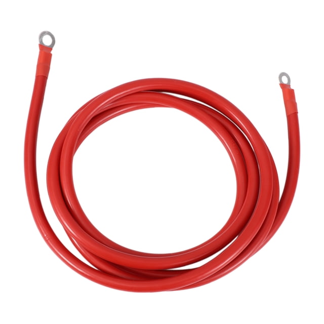 Cable de inversor de batería de 300cm 2AWG 3/8" 5/16" Cobre estañado Rojo OT Tipo 1 Pc