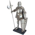 thumbnail image 1 of Design Toscano QS29041 Statue de Chevalier Gothique Garde Château Médiéval Nuremberg, Argent, 1 of 6
