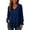 W10-Blue, variant on Tee Shirts Womens Long Sleeve Blouse Solid Color V Neck Tunic Top Retro Fall Wear S Sky Blue