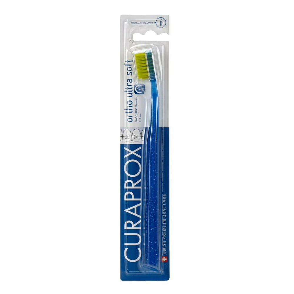 Curaprox 5460 Ortho Ultra Soft Orthodontic Braces Toothbrush (Colors
