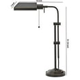 thumbnail image 5 of Benjara BM225085 Metal Rectangular Desk Lamp with Adjustable Pole, Black, 5 of 5