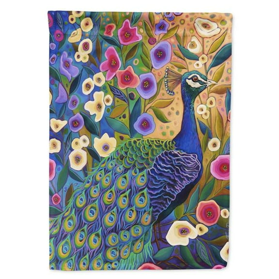 11 x 0.01 x 15 in. Peacock Portrait Garden Flag