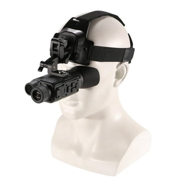 BekinTek Helmet Mounted Night Vision Monocular Head Mountable NVG Goggles Rechargeable Optics Telescope IR Full Dark Night View Camera 7x Infrared 8x Digital Zoom 1080 Video Record with 32G TF Card