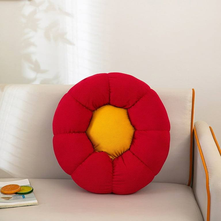 PHIGZNT Solid Color Floor Pillow Cushion Set of Round Seat