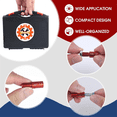 thumbnail image 4 of Nut and Bolt - 26PCS(14 Inch & 12 Metric) Identifier Gauge Set Bolt Sizing Gauges, 4 of 6